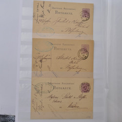 Lot de +150 marques postales Alsace période classique en un album.