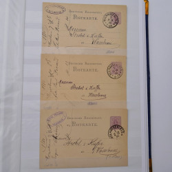 Lot de +150 marques postales Alsace période classique en un album.