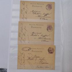 Lot de +150 marques postales Alsace période classique en un album.