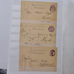 Lot de +150 marques postales Alsace période classique en un album.