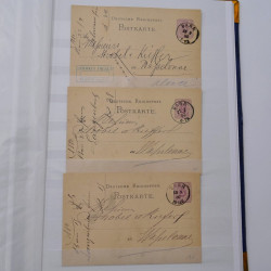 Lot de +150 marques postales Alsace période classique en un album.