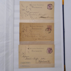 Lot de +150 marques postales Alsace période classique en un album.