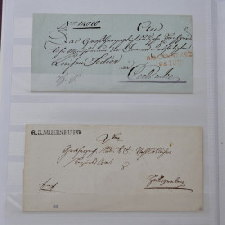 Lot de +125 marques postales du monde en un album.