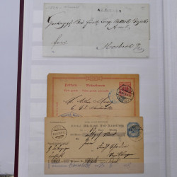 Lot de +125 marques postales du monde en un album.