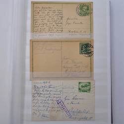 Lot de +125 marques postales du monde en un album.