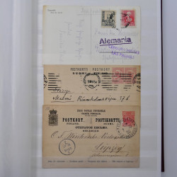 Lot de +125 marques postales du monde en un album.