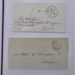 Lot de +125 marques postales du monde en un album.