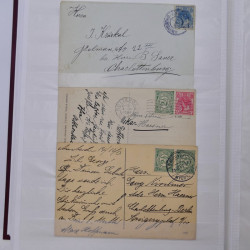 Lot de +125 marques postales du monde en un album.