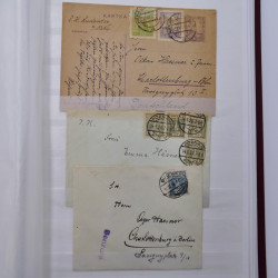 Lot de +125 marques postales du monde en un album.