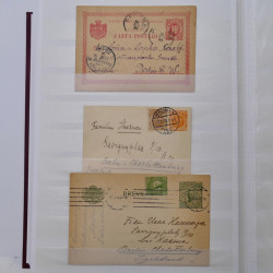 Lot de +125 marques postales du monde en un album.