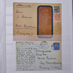 Lot de +125 marques postales du monde en un album.