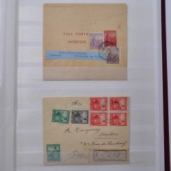 Lot de +125 marques postales du monde en un album.