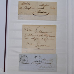 Lot de +125 marques postales du monde en un album.