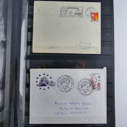 Collection timbres, commémoratifs Albert Schweitzer en un album.