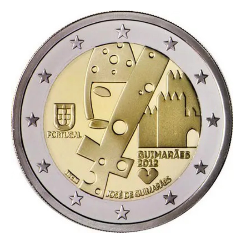 2 euros commémorative Portugal 2012 - Guimarães.
