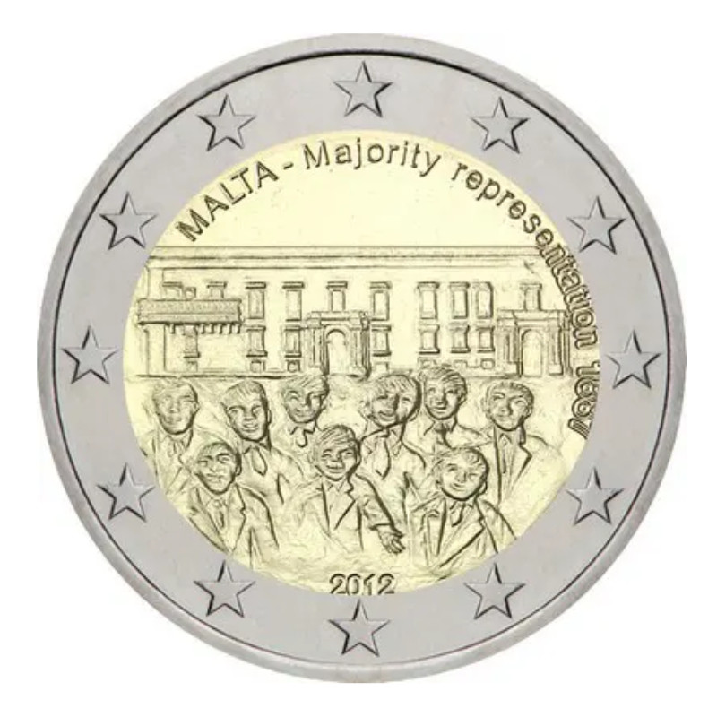 2 euros commémorative Malte 2012 UNC - Majorité.