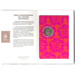 2 euros commémorative Saint Marin 2017 - Tourisme en coffret BU.
