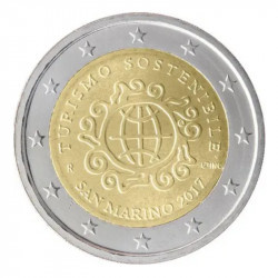 2 euros commémorative Saint Marin 2017 - Tourisme en coffret BU.