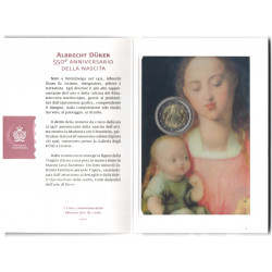 2 euros commémorative Saint Marin 2021 - Albrecht Dürer en coffret BU.