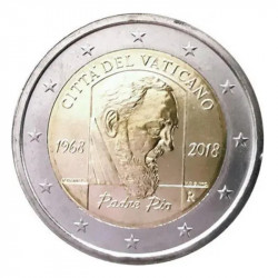2 euros commémorative Vatican 2018 - Padre Pio en coffret BU.
