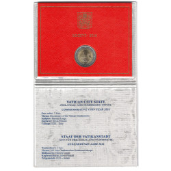 2 euros commémorative Vatican 2016 - Gendarmerie en coffret BU.