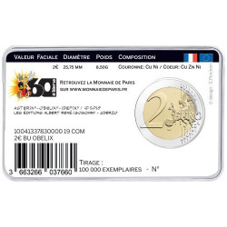 2 euros commémorative coincard BU France 2019 - Obélix.