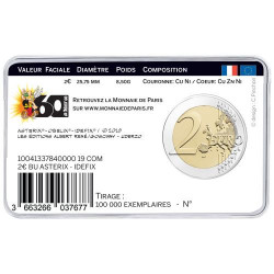 2 euros commémorative coincard BU France 2019 - Astérix et Idefix.