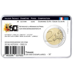 2 euros commémorative coincard BU France 2019 - Astérix et Obélix.