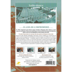 Collector 4 timbres 55 ans de l'imprimerie : Taille-douce.
