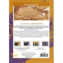 Collector 4 timbres 55 ans de l'imprimerie : Typographie.