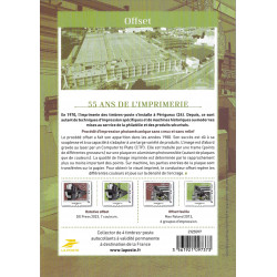 Collector 4 timbres 55 ans de l'imprimerie : Offset.