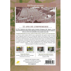 Collector 4 timbres 55 ans de l'imprimerie : Héliogravure.