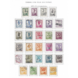 France lot de timbres colis postaux oblitérés entre 1944-1960.