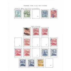 France lot de timbres colis postaux oblitérés entre 1944-1960.