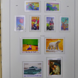 Collection timbres de France 2003-2005 neuf** en album lux.
