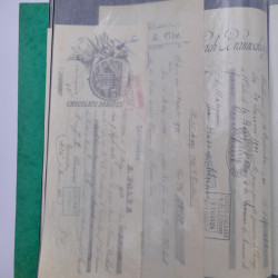 France Alsace lot de 75 documents fiscaux 1897-1913 avec timbres.