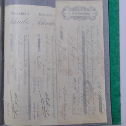 France Alsace lot de 75 documents fiscaux 1897-1913 avec timbres.