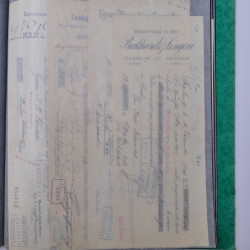 France Alsace lot de 75 documents fiscaux 1897-1913 avec timbres.