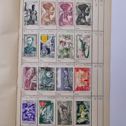 Colonies Françaises lot de +2000 timbres en 14 carnets à choix.