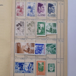 Colonies Françaises lot de +2000 timbres en 14 carnets à choix.