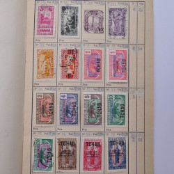 Colonies Françaises lot de +2000 timbres en 14 carnets à choix.