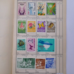 Colonies Françaises lot de +2000 timbres en 14 carnets à choix.