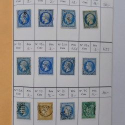France lot de +2500 timbres 1860-2001 en 16 carnet à choix.