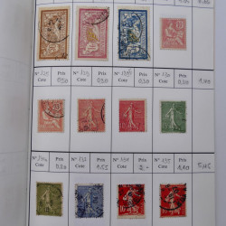 France lot de +2500 timbres 1860-2001 en 16 carnet à choix.