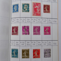 France lot de +2500 timbres 1860-2001 en 16 carnet à choix.