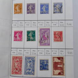 France lot de +2500 timbres 1860-2001 en 16 carnet à choix.