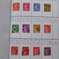 France lot de +2500 timbres 1860-2001 en 16 carnet à choix.