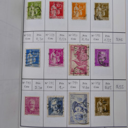 France lot de +2500 timbres 1860-2001 en 16 carnet à choix.