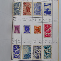 France lot de +2500 timbres 1860-2001 en 16 carnet à choix.