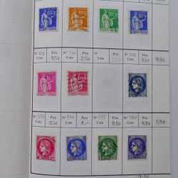 France lot de +2500 timbres 1860-2001 en 16 carnet à choix.